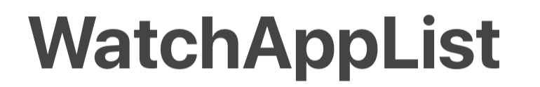 WatchAppList logo